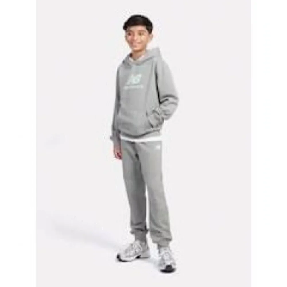 New Balance Kids Gray Hoodie & Jogger Set Size 4T Cotton Blend